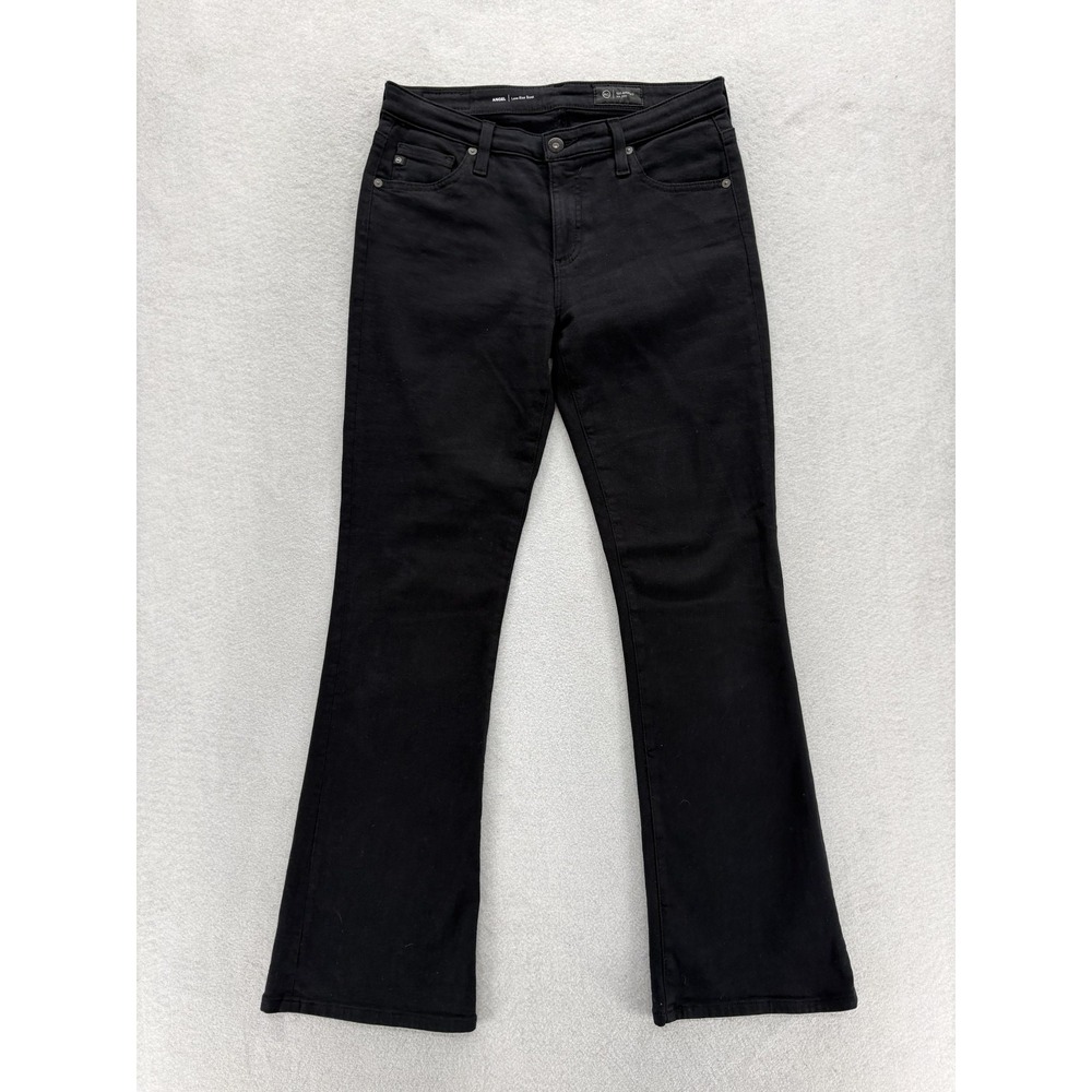 AG Adriano Goldschmied Angel Low-Rise Bootcut Jeans Womens 27 Black Stretch Y2K